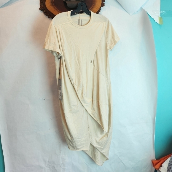 𝅺RICK Owens Drkshdw Swirl tshirt in Natural color size S BNWT - Picture 7 of 15